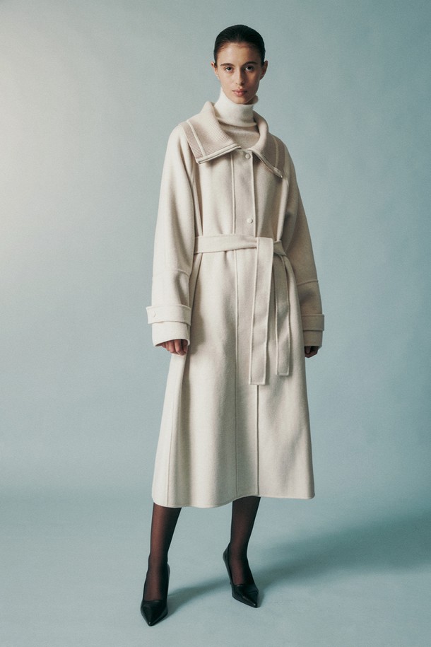 RE RHEE - 코트 - CASHMERE WOOL BLEND MAXI COAT