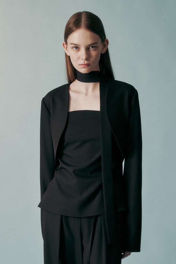 RE RHEE - 자켓 - BOLERO CROPPED JACKET BLACK