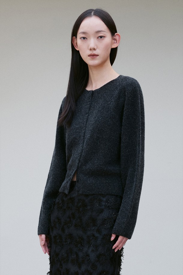 RE RHEE - 가디건 - CASHMERE WOOL BLENDED CARDIGAN