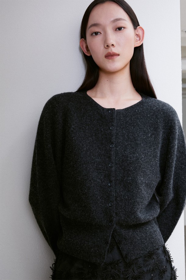 RE RHEE - 가디건 - CASHMERE WOOL BLENDED CARDIGAN