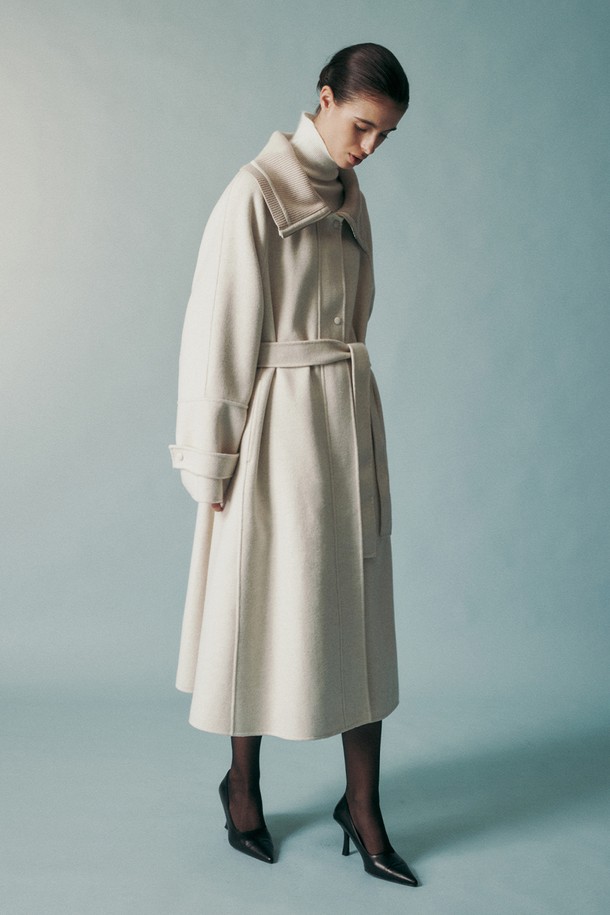 RE RHEE - 코트 - CASHMERE WOOL BLEND MAXI COAT