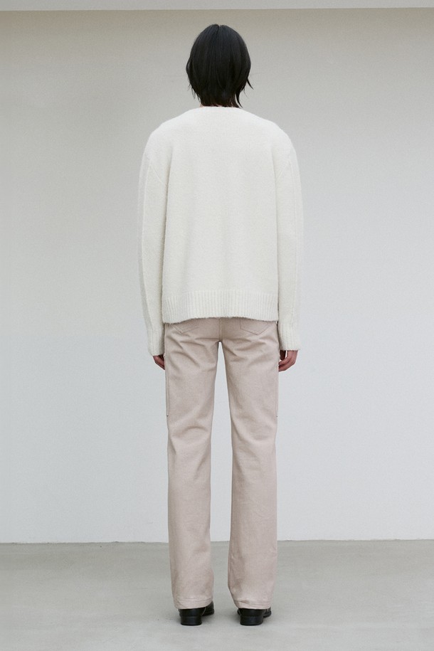 RE RHEE - 스웨터 - UNISEX WOOL BLEND KNIT TOP IVORY