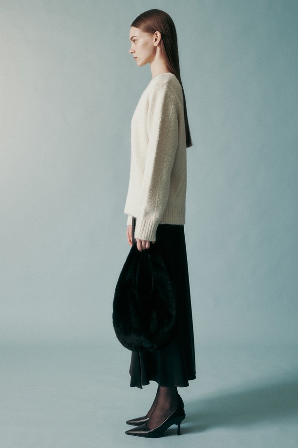 RE RHEE - 스웨터 - WOOL BLEND KNIT TOP IVORY