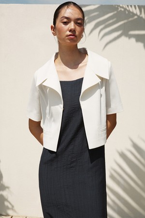 SAILOR COLLAR CROPPED JACKET