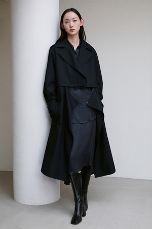 DETACHABLE ZIPPED TRENCH COAT