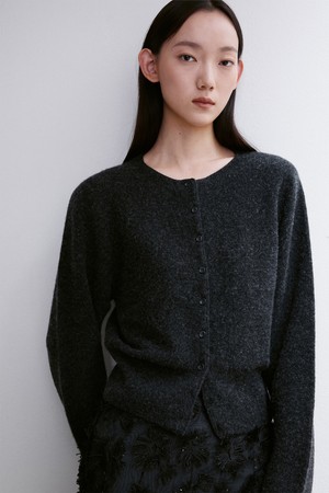 CASHMERE WOOL BLENDED CARDIGAN