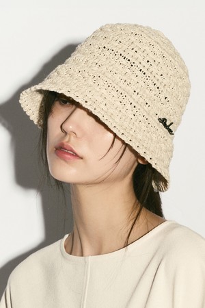 CROCHET BUCKET HAT OATMEAL