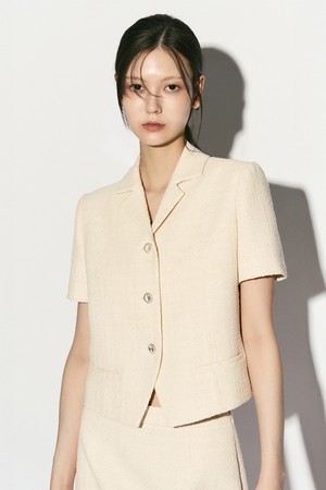 TWEED HALF-SLEEVE JACKET
