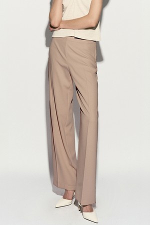 HIGH-RISE WIDE PANTS MOCHA