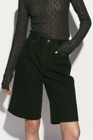 BERMUDA SHORTS WASHED BLACK
