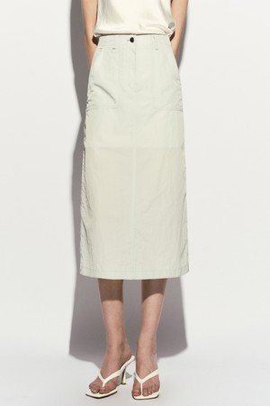 MIDI NYLON SKIRT