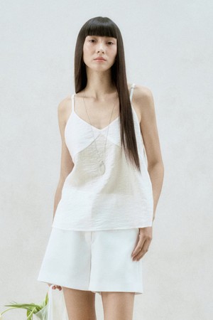 SILKY STRIPPED CAMI TOP