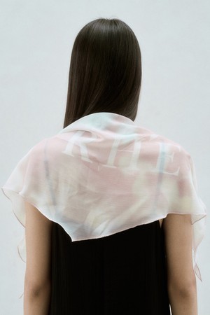 CHIFFON GRAPHIC SCARF