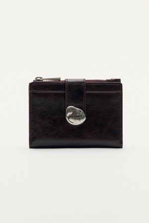 BRIDGE CARD WALLET RED BROWN