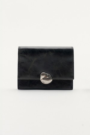 ACCORDION MICRO WALLET BAG CHARCOAL GRAY