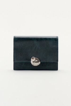 ACCORDION MICRO WALLET BAG TEAL GREEN