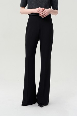 HIGH RISE FLARED TROUSER BLACK