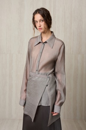 SHEER WRAP SHIRT
