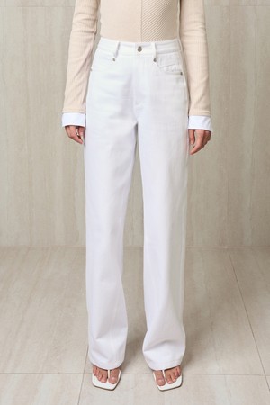 STRAIGHT JEAN WHITE