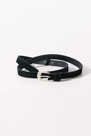 SUEDE LEATHER BELT BLACK