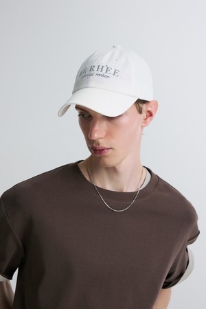 EMBROIDERED LOGO CAP WHITE