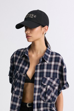 EMBROIDERED LOGO CAP TRUFFLE