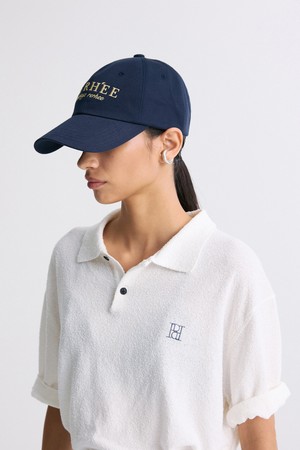 EMBROIDERED LOGO CAP NAVY