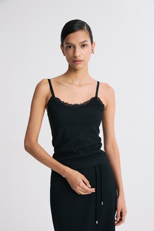 RIBBED KNIT TANK TOP