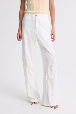 UTILITY CARGO PANTS WHITE