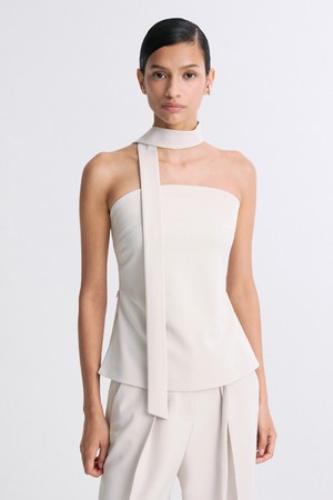 STRAPLESS TUBE TOP CREAM