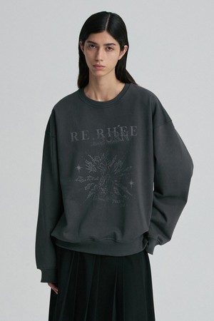 REBORN SWEATSHIRT CHARCOAL