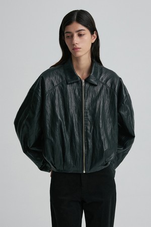 FAUX LEATHER BLOUSON JACKET