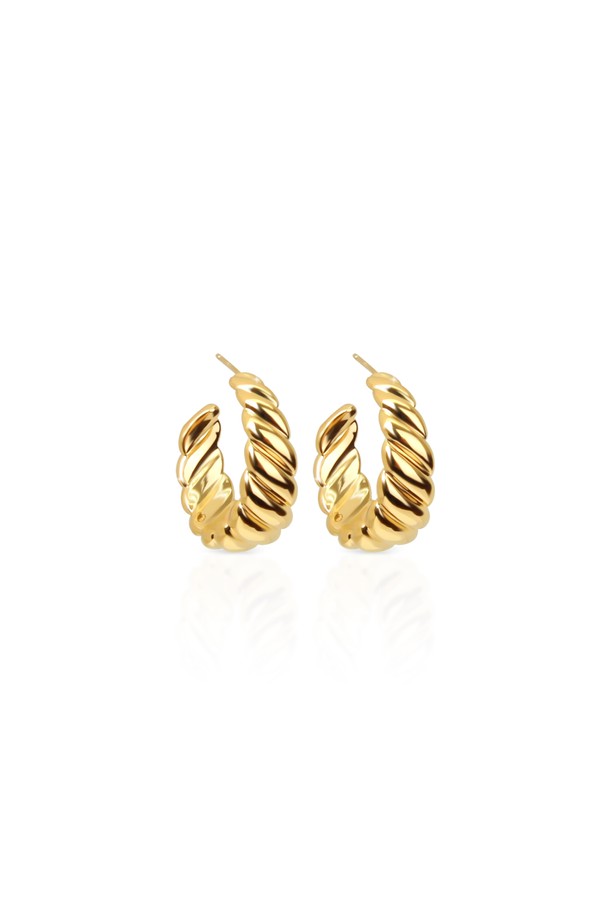 egna - 귀걸이 - Twisted Donut Earrings