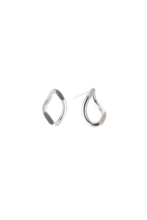 egna - 귀걸이 - Single Curb Earrings