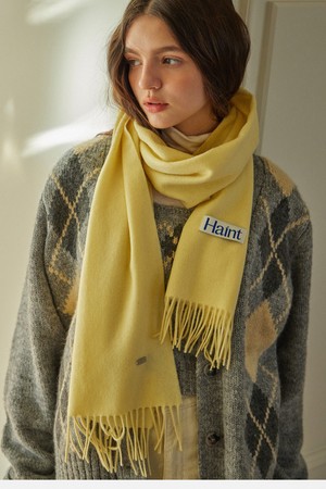 WINTER PREMIUM WOOL MUFFLER_6COLORS_YELLOW