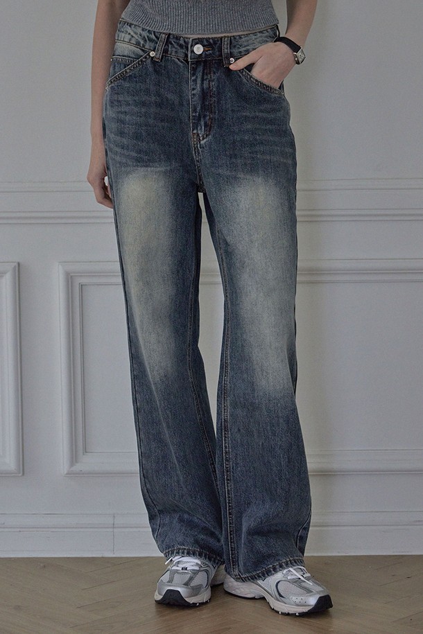 HAINT - 데님 - KAREN STRAIGHT FIT DENIM_4COLORS_BLUE