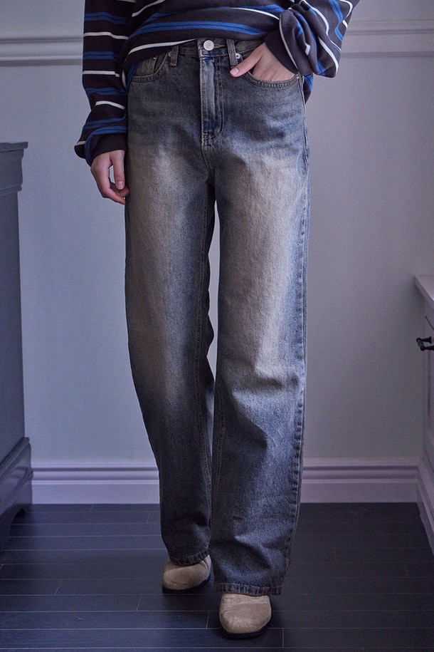 HAINT - 데님 - COEL STRAIGHT DENIM PANTS