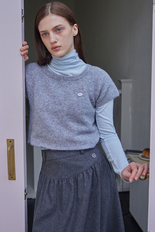 HAINT - 스웨터 - JULIA KNIT TOP_2COLORS_GRAY