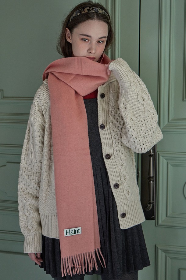 HAINT - 스카프/머플러 - WINTER PREMIUM WOOL MUFFLER_10COLORS_PINK