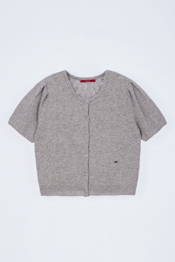 HAINT - 가디건 - SCOTT KNIT CARDIGAN_2COLORS_GRAY