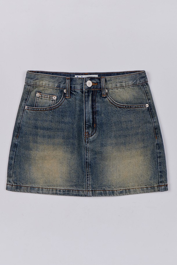 HAINT - 데님 - HEIDE MINI DENIM SKIRT_3COLORS_BLUE