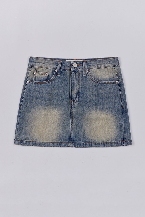 HAINT - 데님 - HEIDE MINI DENIM SKIRT_3COLORS_LIGHT BLUE