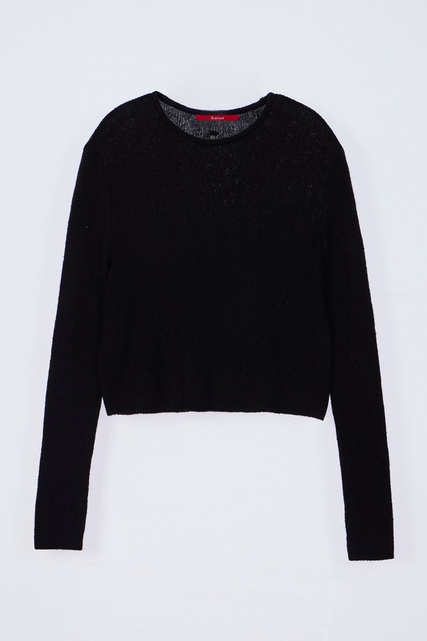 HAINT - 스웨터 - EMILY HAND WAMER KNIT_2COLORS_BLACK