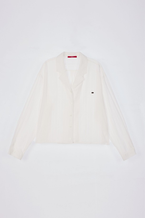 HAINT - 블라우스 - OPENING COLLAR BLOUSE