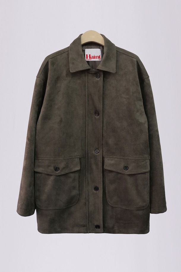 HAINT - 자켓 - HAZEL SUEDE JACKET_2COLORS_KHAKI