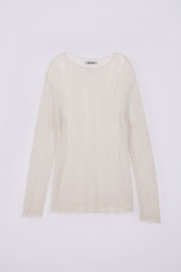 HAINT - 스웨터 - RORA LOOSE KNIT TOP_3COLORS_CREAM