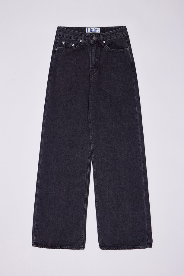 HAINT - 데님 - BELITA WIDE DENIM PANTS_2COLORS_BLACK