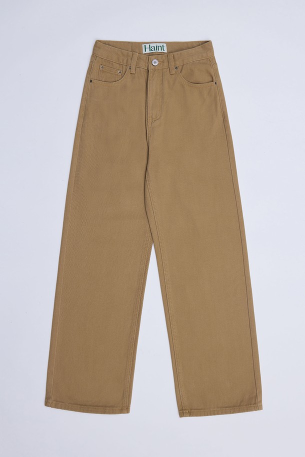 HAINT - 데님 - [기모안감] MARGO WIDE STRAIGHT PANTS_5COLORS_CAMEL