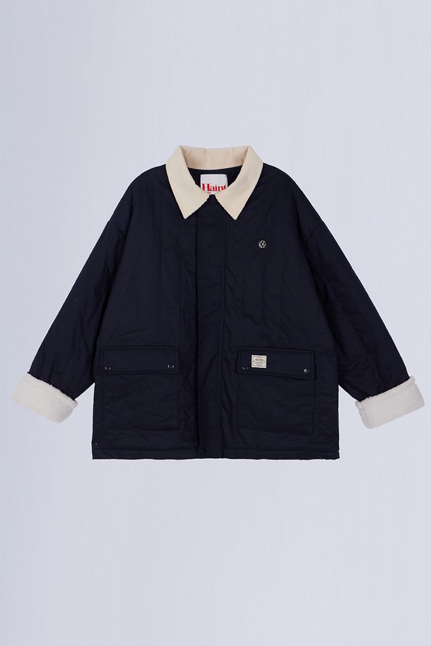 HAINT - 점퍼 - CONNIE CORDUROY CALLAR JUMPER_2COLORS_NAVY