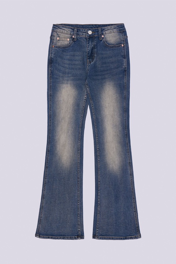 HAINT - 데님 - SYMBOL LOW RISE BOOTCUT DENIM PANTS